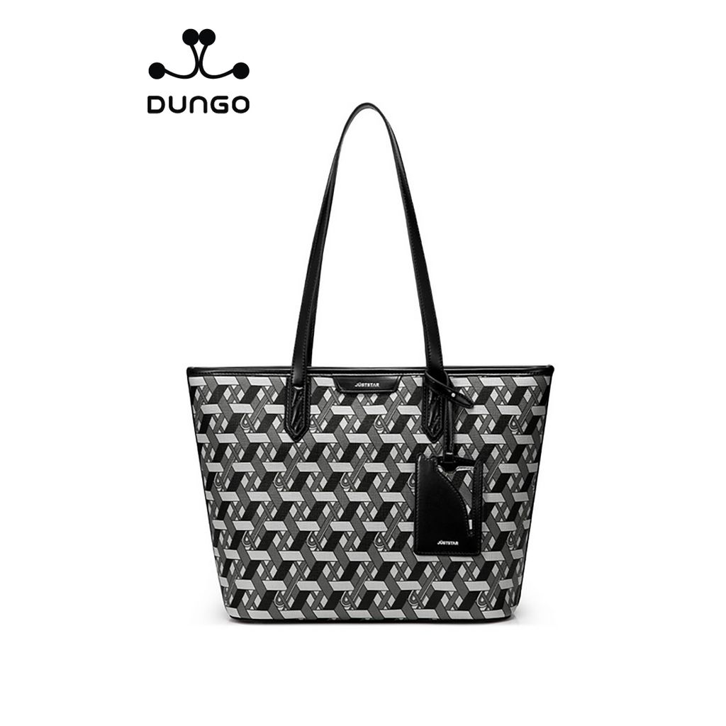 Túi Tote 14 inch A4 Họa Tiết JU173051-01M Đen