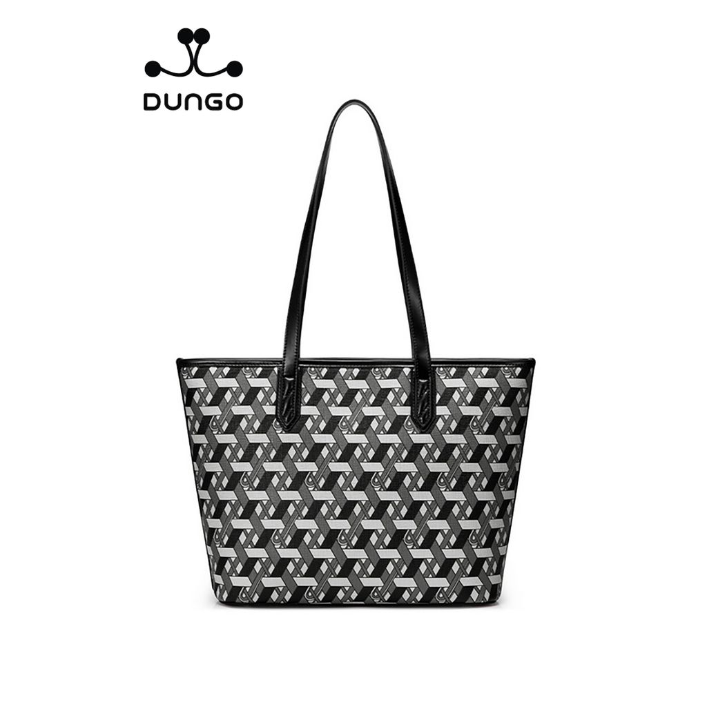 Túi Tote 14 inch A4 Họa Tiết JU173051-01M Đen