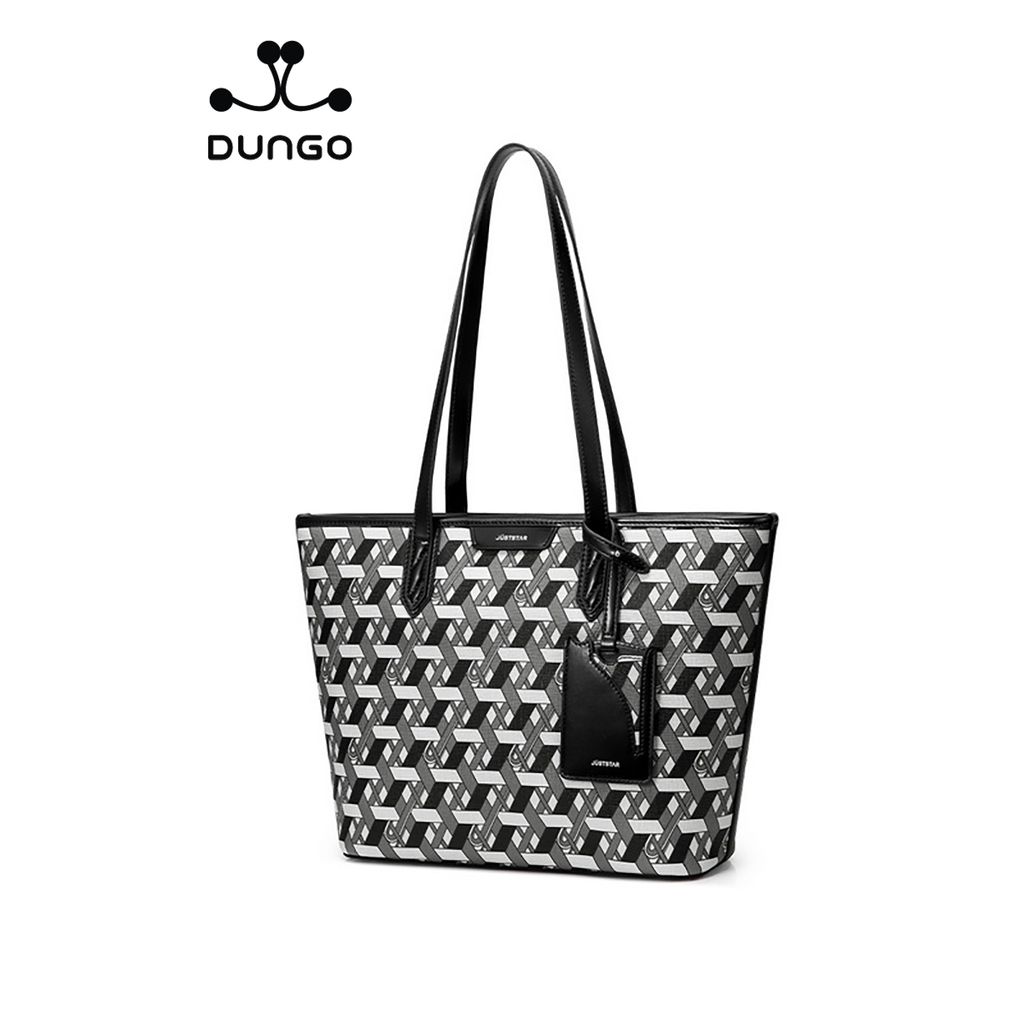 Túi Tote 14 inch A4 Họa Tiết JU173051-01M Đen