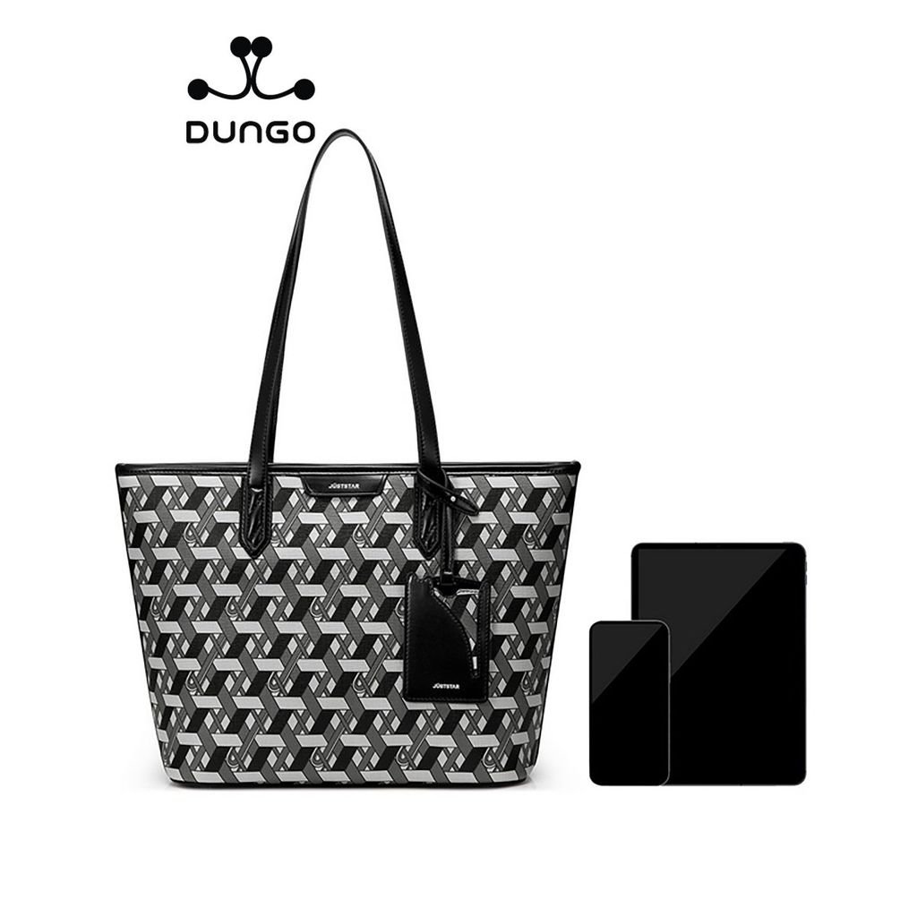 Túi Tote 14 inch A4 Họa Tiết JU173051-01M Đen