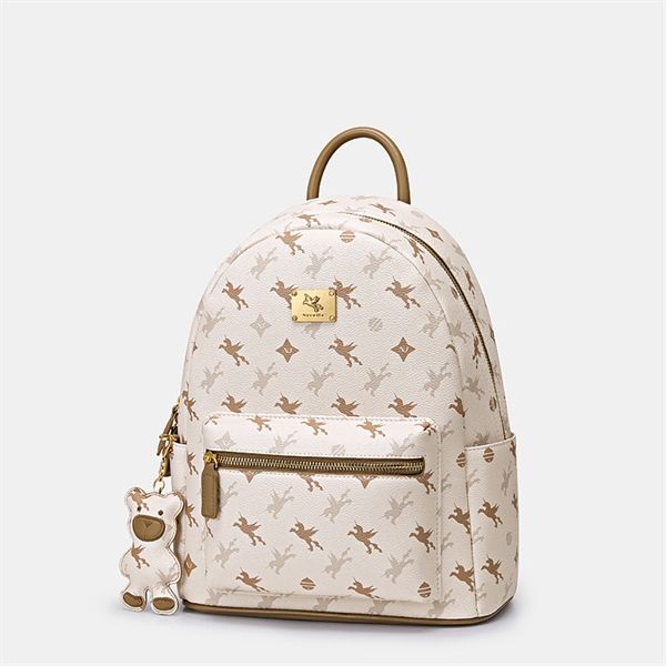  Balo Da 13inch unicorn Charm Gấu NU1172104-21L Nâu Lớn 