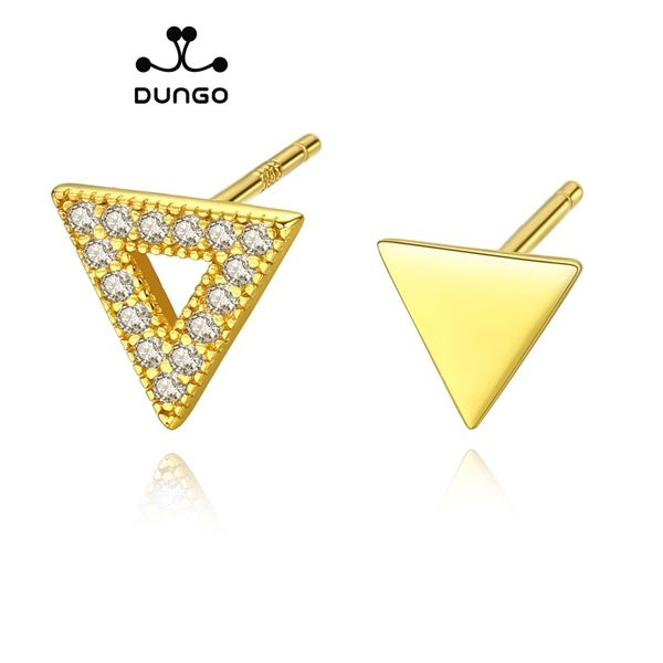 Bông Tai Bạc Dungo Tria Earrings 14K - DU16G05G