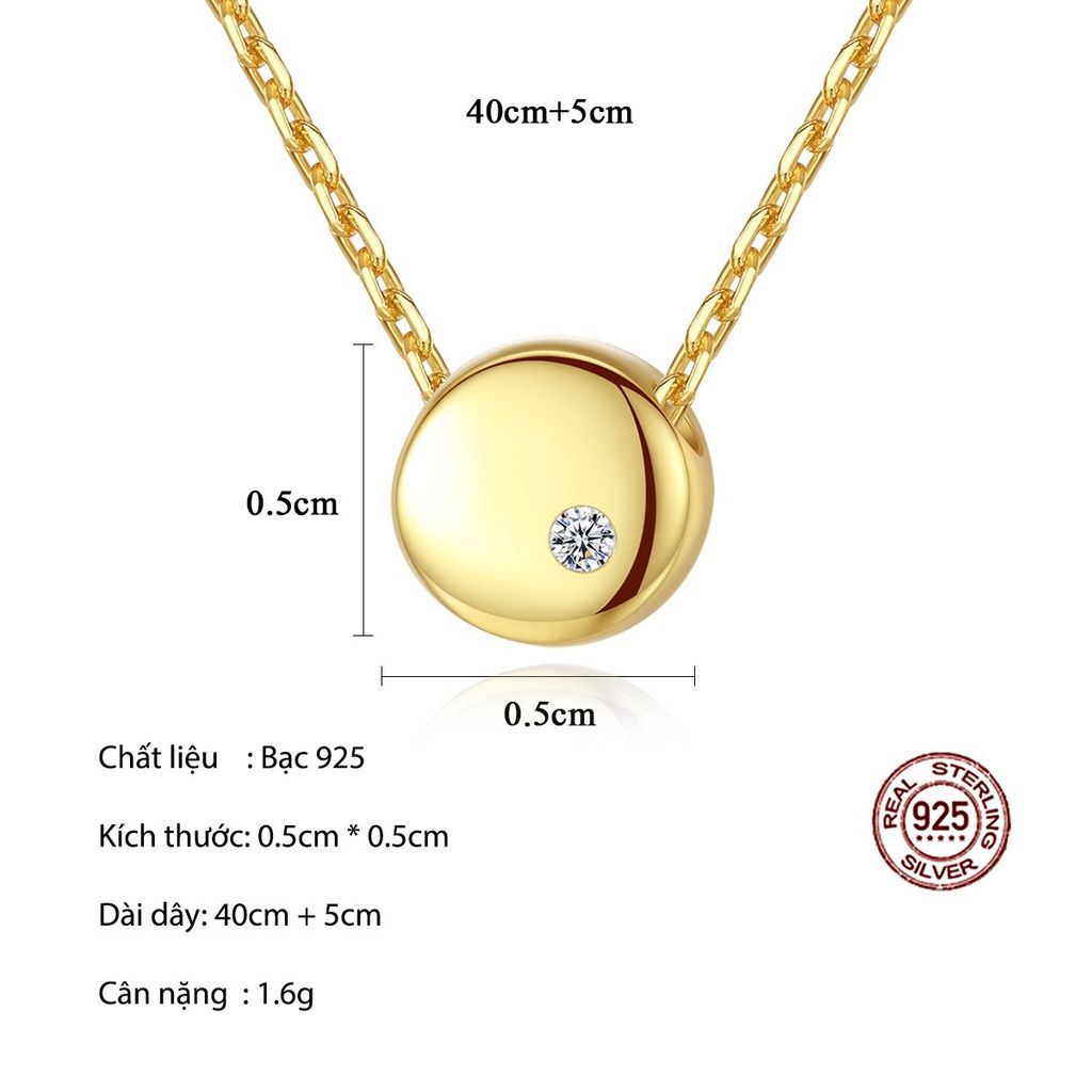 Dây Chuyền Bạc Dungo Pea Necklace DU15D04