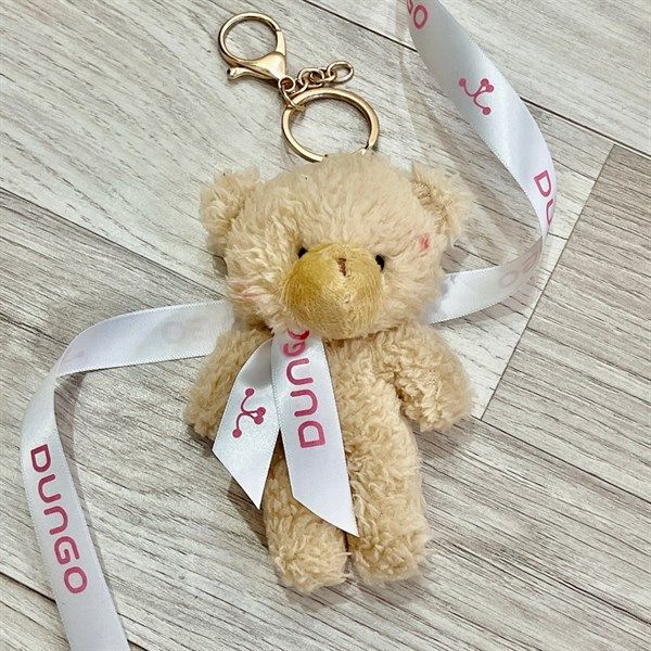  Charm Treo Túi Móc Khoá Gấu Nâu DUNGO 