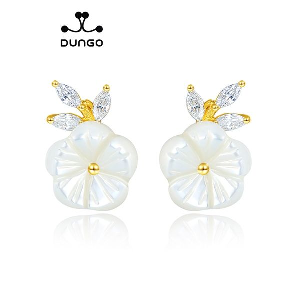 Bông Tai Bạc Dungo Flo Earrings 14K - DU11F03