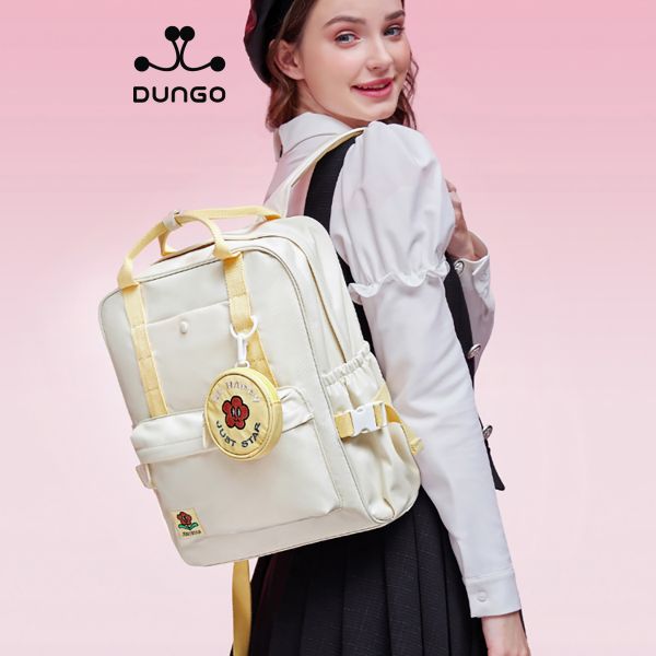  Balo Vải JUST STAR JU172982-48 Charm Hoa - Trắng 