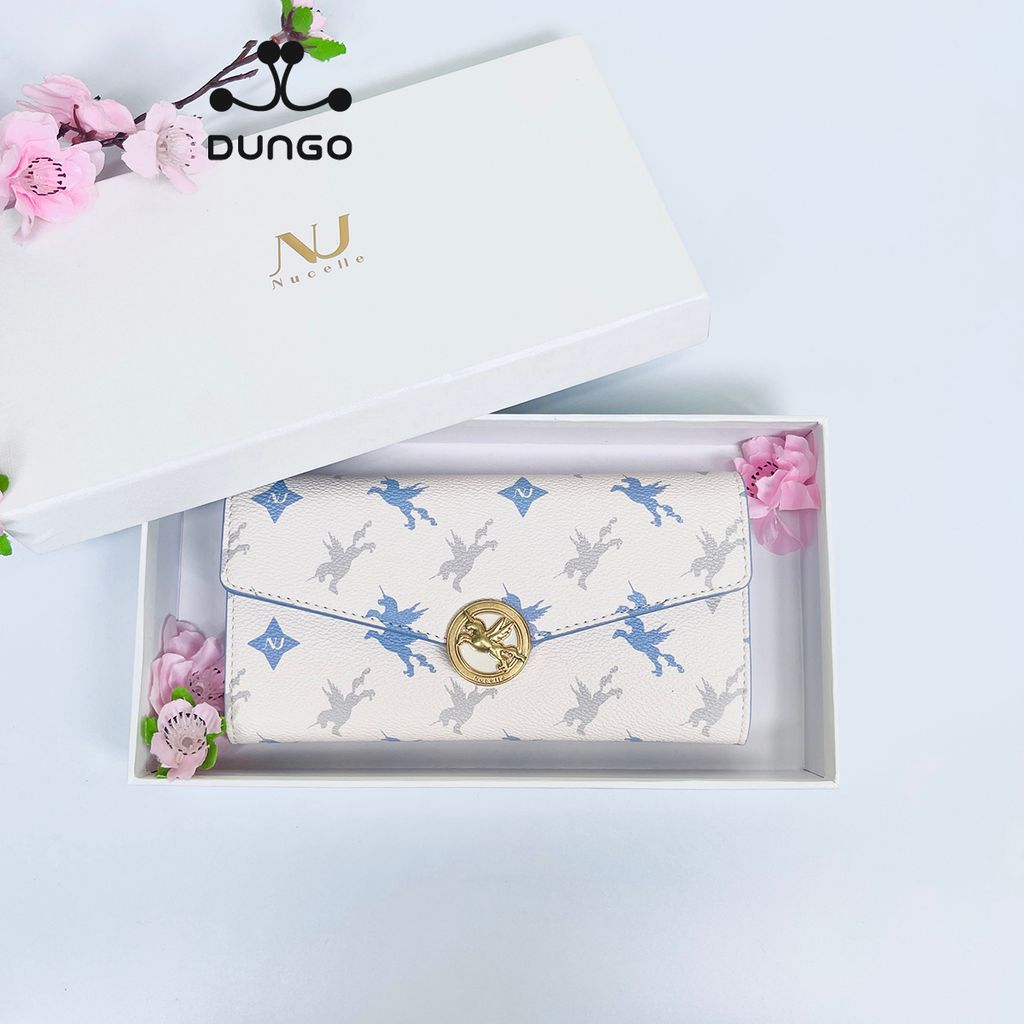 Ví Dài NU070721-16 NUCELLE Khóa Ngựa Một Sừng