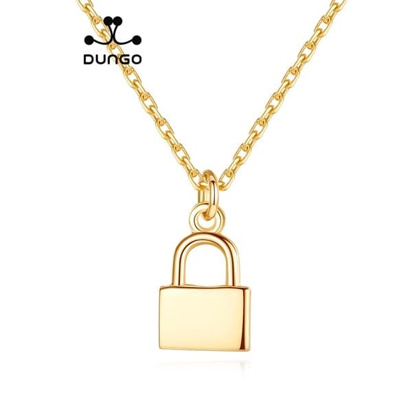 Dây Chuyền Bạc Dungo Lock Necklace 18K DU14D05