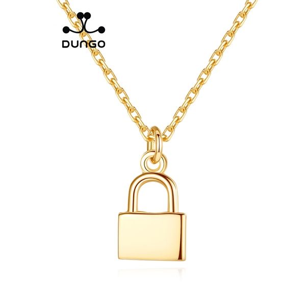  Dây Chuyền Bạc Dungo Lock Necklace 18K DU14D05 