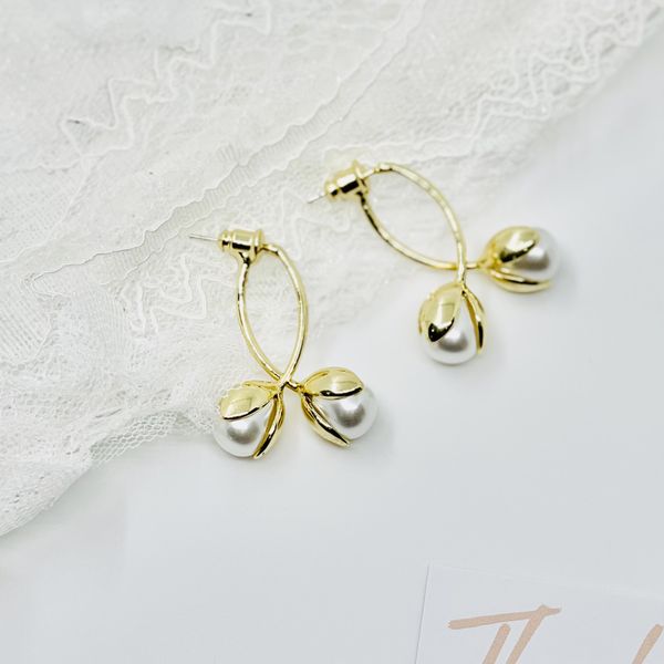  Bông Tai Bạc Retro Hình Nụ Hoa Thanh Lịch- Gold 