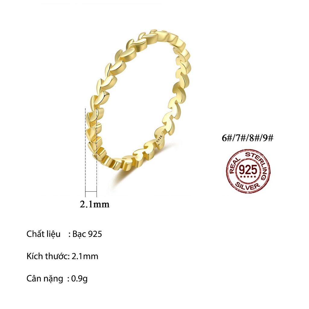 Nhẫn Bạc Dungo Lua Ring 14K DU11A08