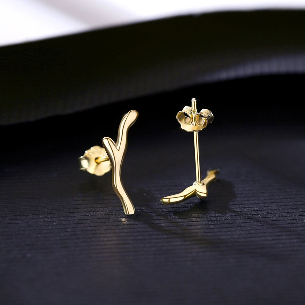 Bông Tai Bạc Dungo Tre Earrings 14K- DU11F04