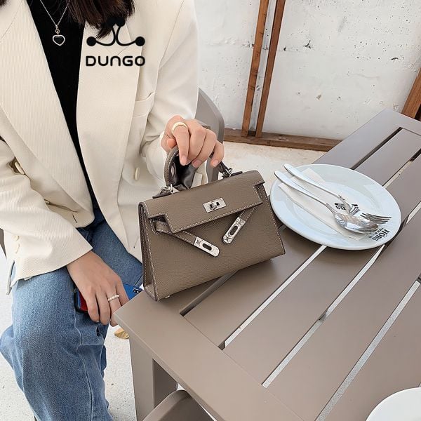  Túi Kelly DUNGO DU0075-24 (Nâu) 