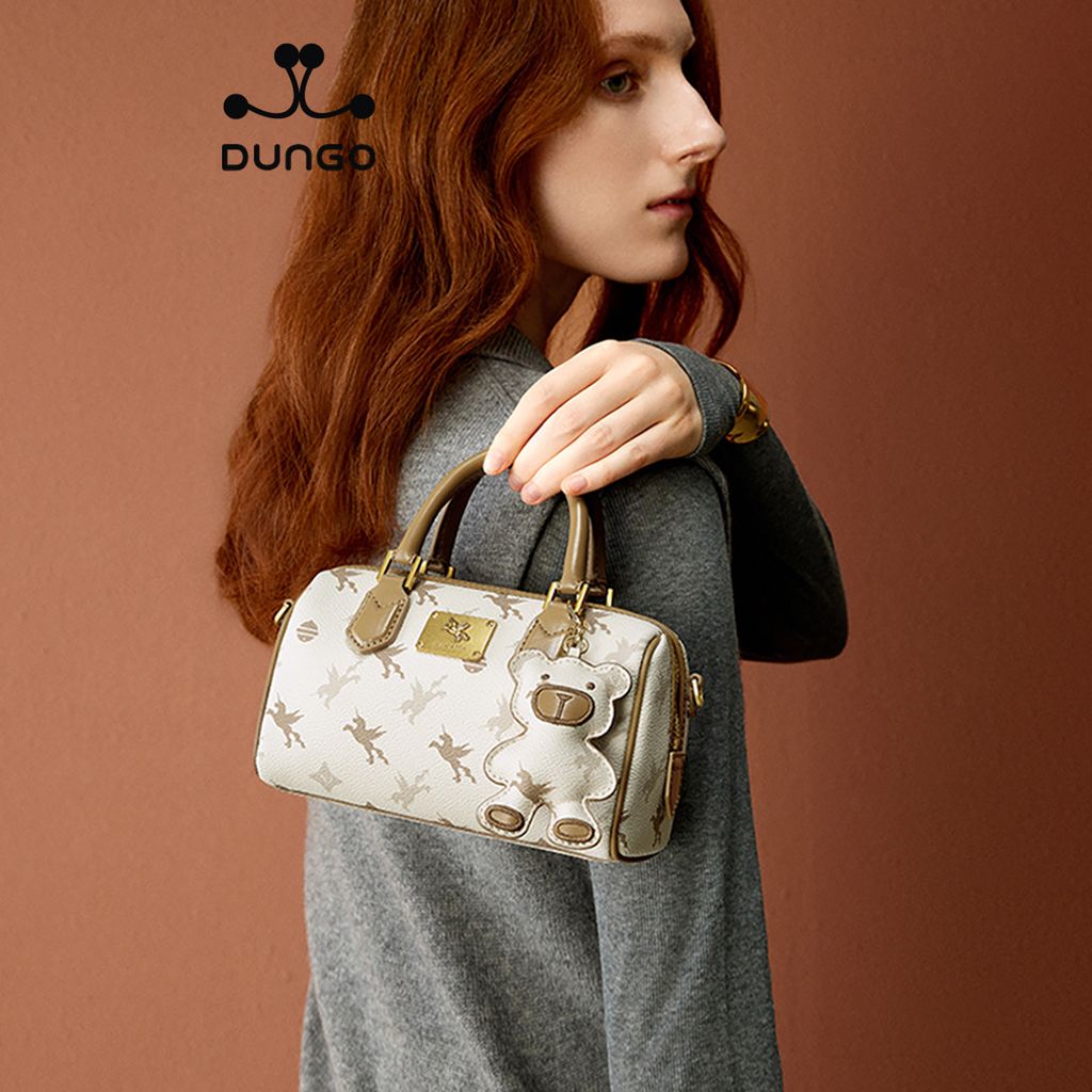 Túi Trống Ngựa Nâu NU1172196-21A Charm Gấu