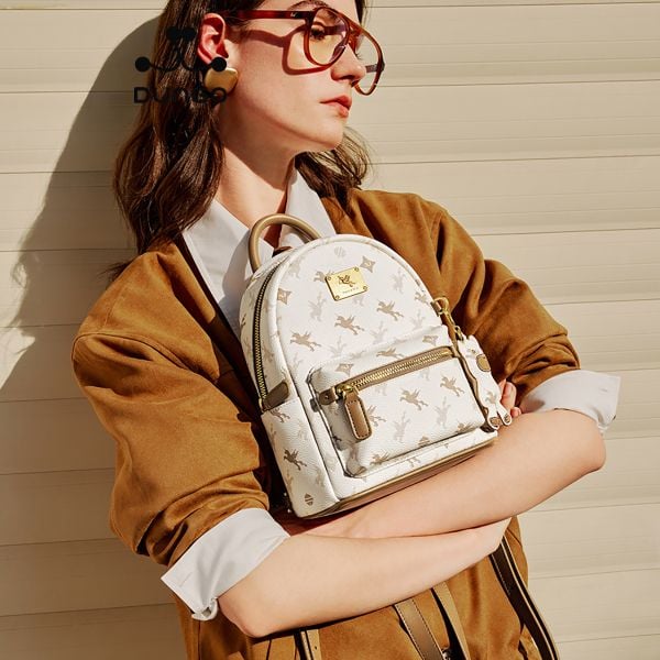  Balo Nhỏ Da Unicorn Charm Gấu NU1172104-21S Nâu 