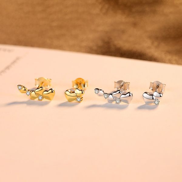  Bông Tai Bạc Dungo Love Earrings DU16C07 