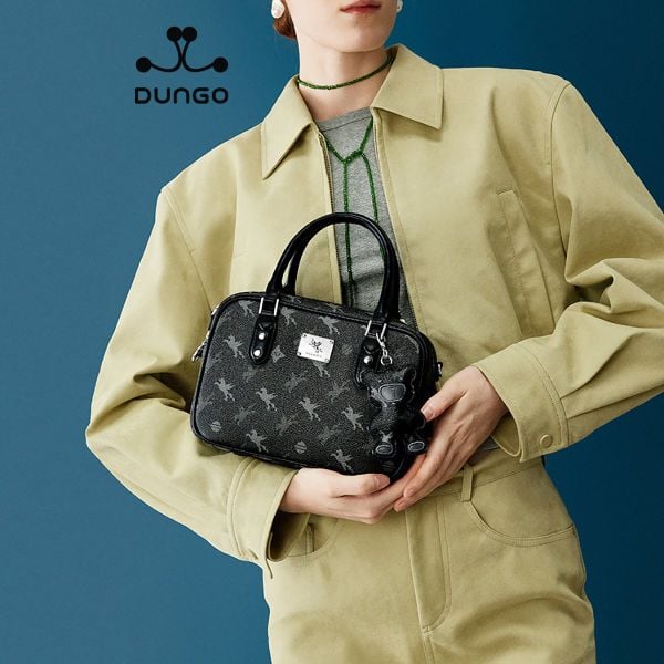  Túi Xách Unicorn Hộp NU1172223-01 Charm Gấu Đen 