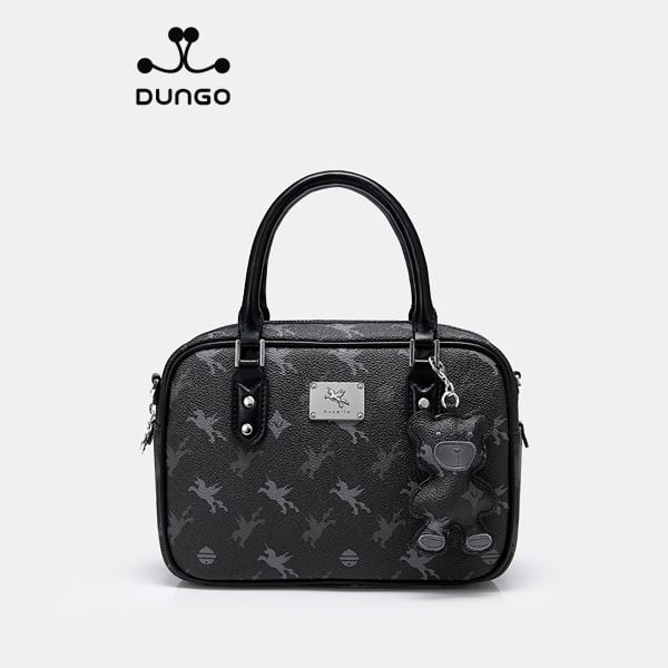  Túi Xách Unicorn Hộp NU1172223-01 Charm Gấu Đen 