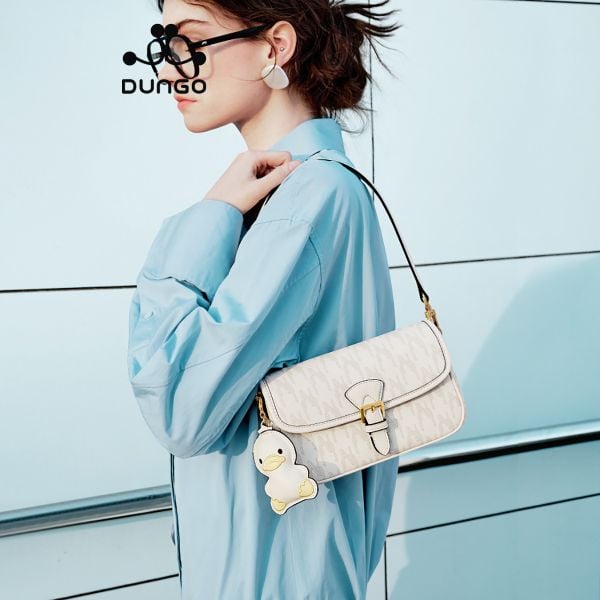  Túi Xách Nucelle Charm Vịt Momo JU1172232-48 Trắng 