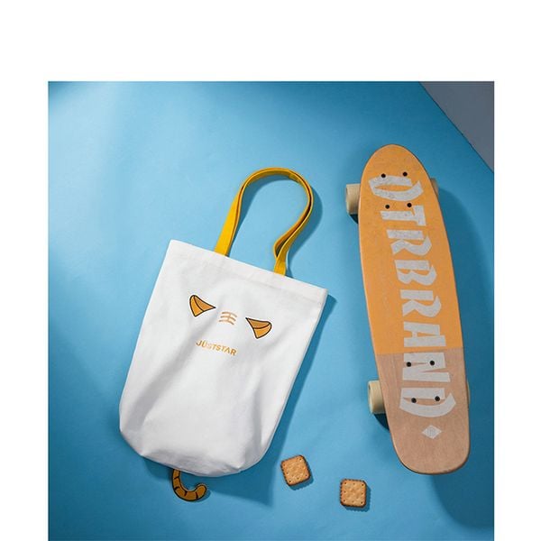 Túi Tote Canvas In Hổ Vàng JUST STAR JU110391-03 