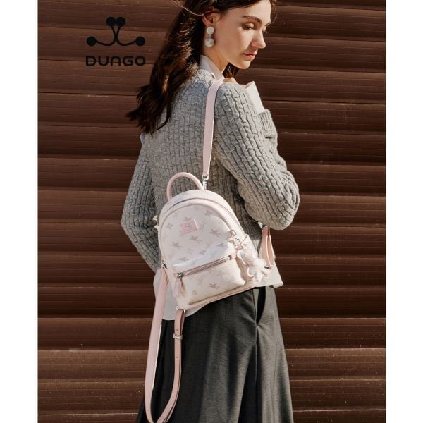  Balo Nhỏ Da Unicorn Charm Gấu NU1172104-04S Hồng 