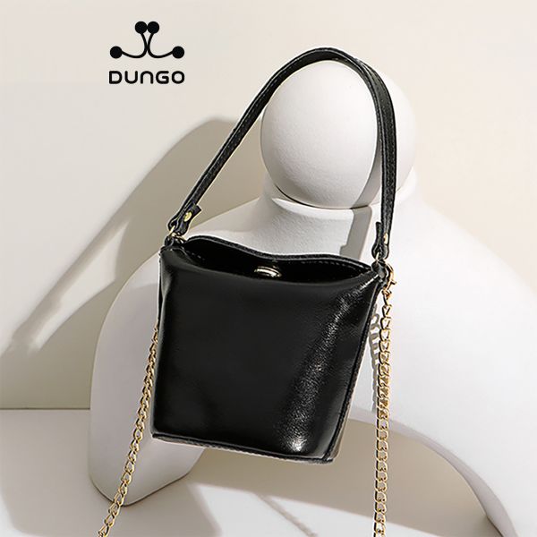  Túi Da Thật Mini NUCELLE Da Đen NU110315-01A 