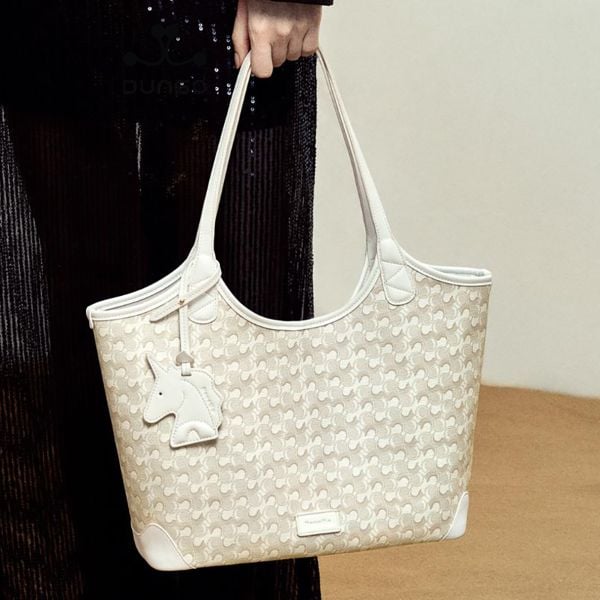  Túi Tote 13 inch Charm Ngựa NU1172192-48K Màu Kem 