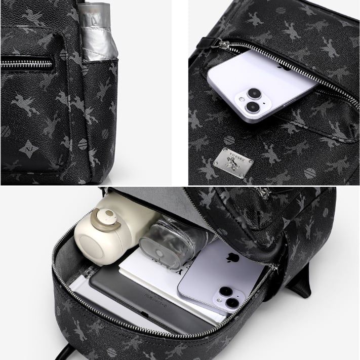 Balo Da 11inch Unicorn Charm Gấu NU1172104-01 Đen