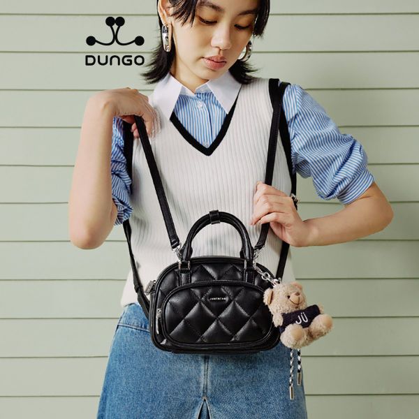  Túi Và Balo 2in1 Chần Trám Mềm JU173111-01 Đen 