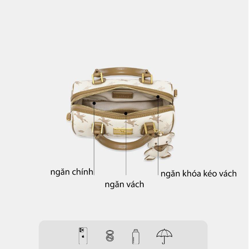 Túi Trống Ngựa Nâu NU1172196-21A Charm Gấu