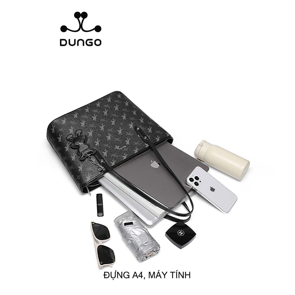 Túi Tote Charm Gấu Size Laptop 13 inch NU1171966-01M Đen