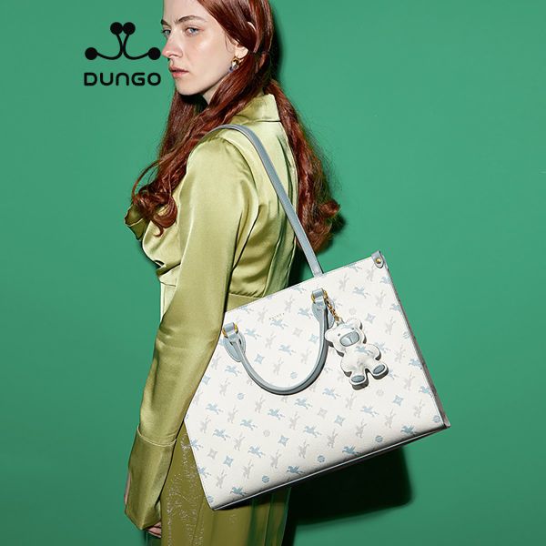  Túi Tote NUCELLE Monogram Charm Gấu Xanh NU1172020-16 