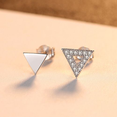 Bông Tai Bạc Dungo Tria Earrings 14K - DU16G05G