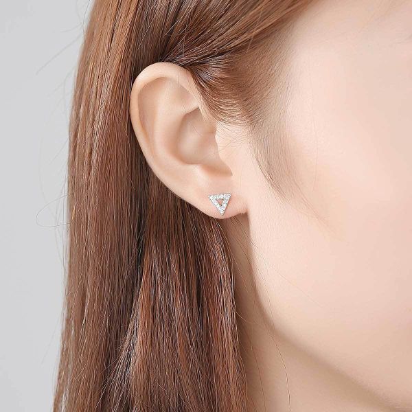  Bông Tai Bạc Dungo Tria Earrings Pt - DU16G05S 
