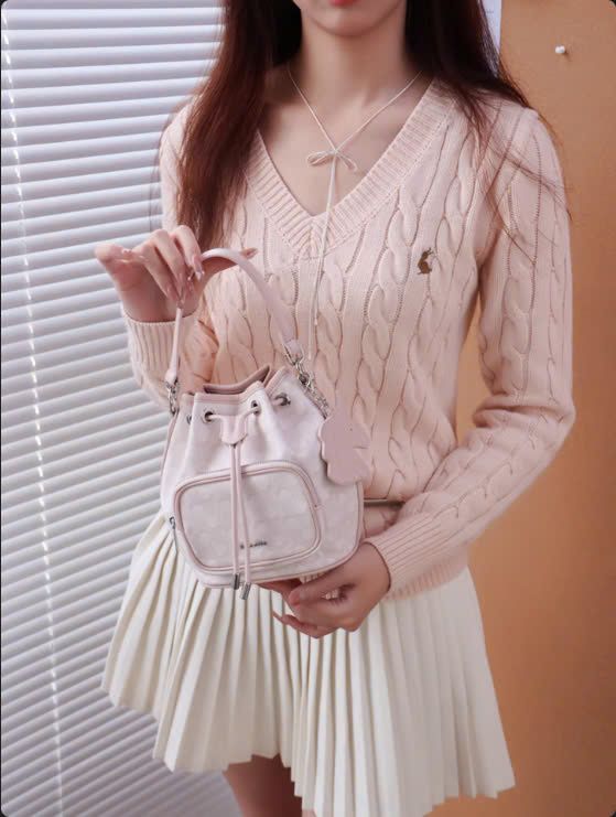 Túi Bucket Charm Ngựa NU1172242-04 Hồng