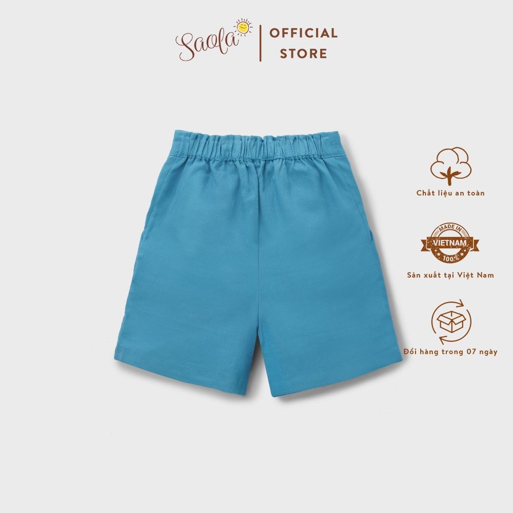 Quần Short Giả Váy Ngắn Ống Rộng Cạp Chun Phong Cách Hàn Quốc Cho Bé G   Saola Clothing