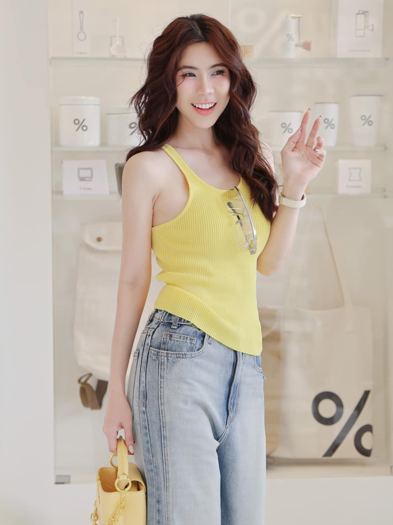 เสื้อสเวตเตอร์ถัก 3 รู