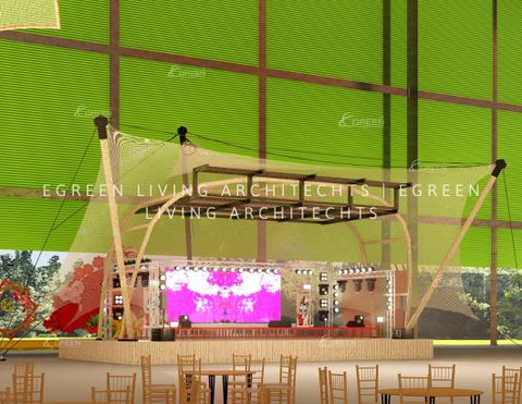  Mô đun nhà tre, gian hàng triển lãm 