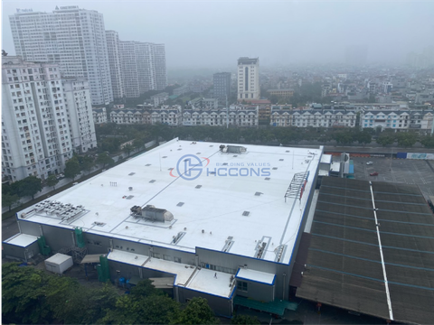  Siêu thị Mega Market Thăng Long- Hệ mái TPO 