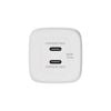 Adapter sạc nhanh 65W GaN, 2x USB-C PD PPS, hoạ tiết Mickey 100 màu trắng Belkin