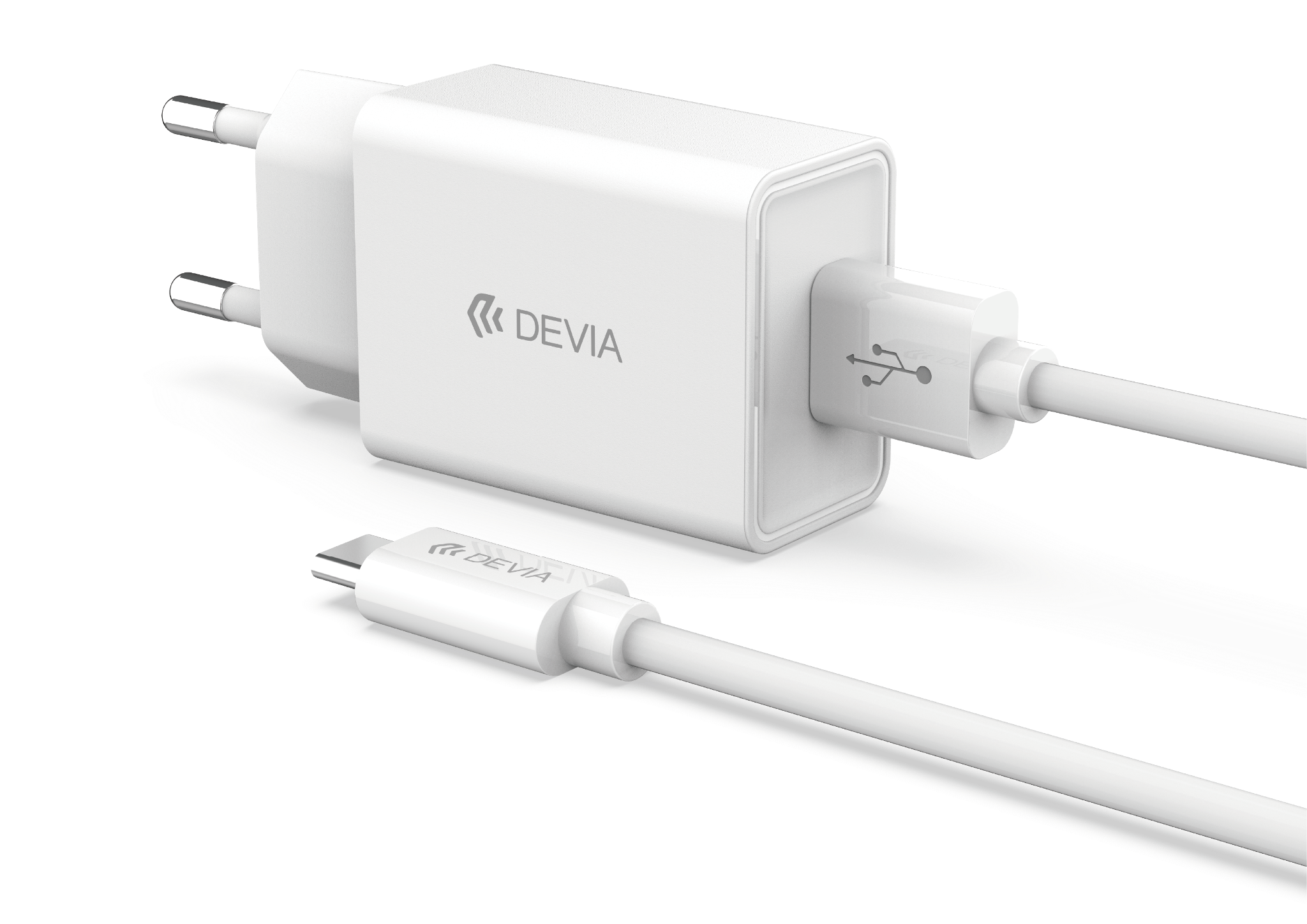Devia Smart Series 10W Adapter with White A-C Cable