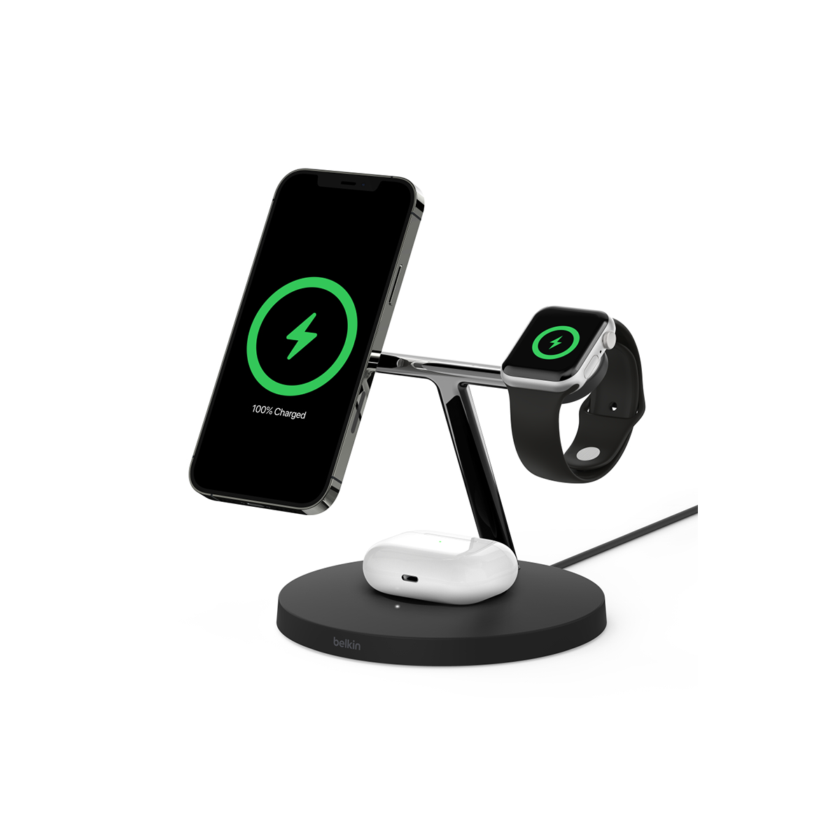 Đế sạc không dây 3 trong 1 BoostCharge™ PRO MagSafe 15W