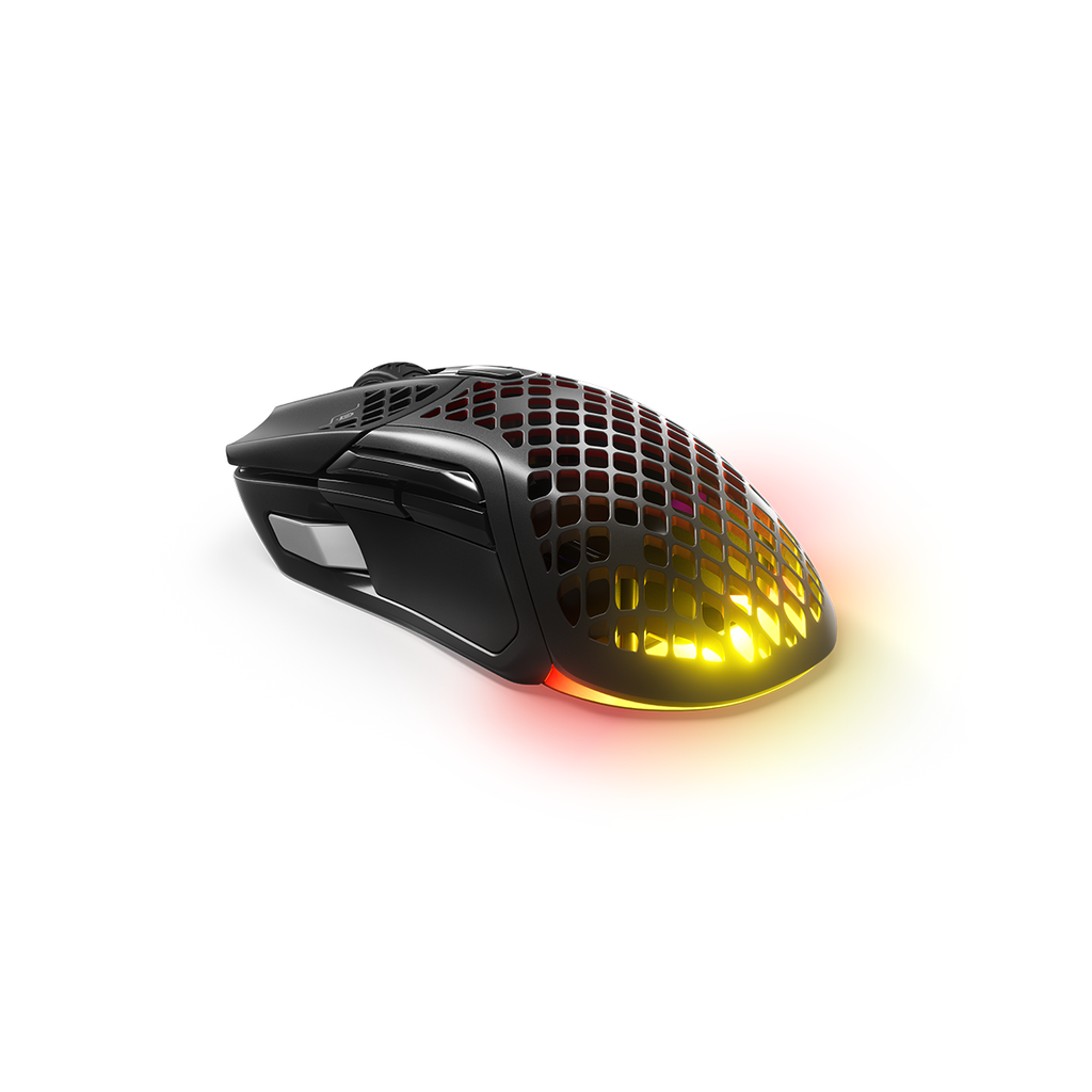 SteelSeries AEROX 5 WIRELESS Ultra Lightweight Super-Fast Mouse with ...