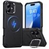 Ốp lưng Cyber Armor Case kèm giá đỡ HaloLock cho iPhone 16 Plus màu đen ESR