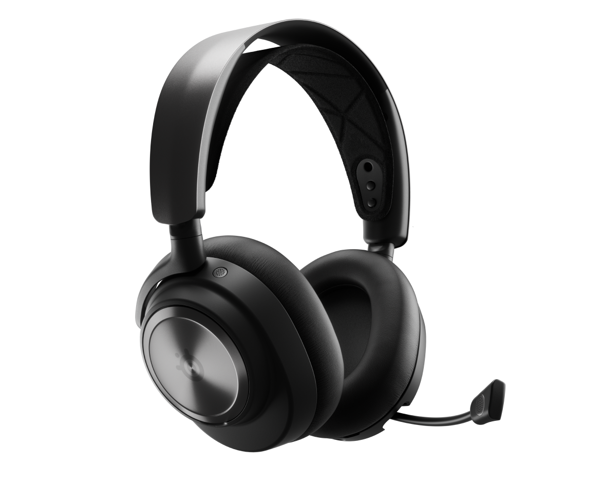 Tai nghe choàng đầu gaming không dây dành cho PS5 Arctis Nova Pro P Wireless kèm Infinity Power System màu đen SteelSeries