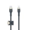 Cáp BoostCharge™ PRO Flex USB-C to Lightning vỏ silicon bọc dù kèm nút nam châm