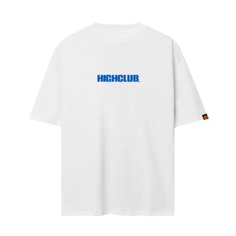  Basic Tee - White/Blue 