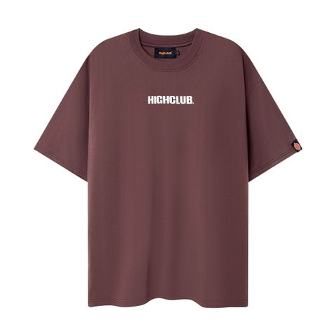  Basic Tee - Brown/White 