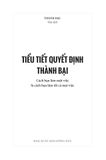 Tiểu Tiết Quyết Định Thành Bại: Cách Bạn Làm Một Việc Là Cách Bạn Làm Tất Cả Mọi Việc
