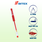 Bút gel Bitex mực đỏ G02 0.5mm